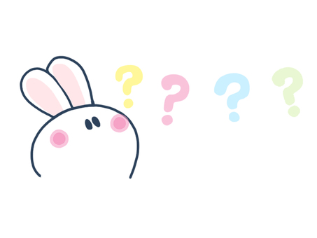 謎に思ううさぎ