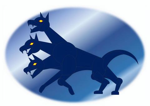 ケルベロス ケルベロス,ギリシャ神話,犬,生き物,動物のイラスト素材