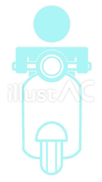 スクーター運転 人,人物,運転のイラスト素材