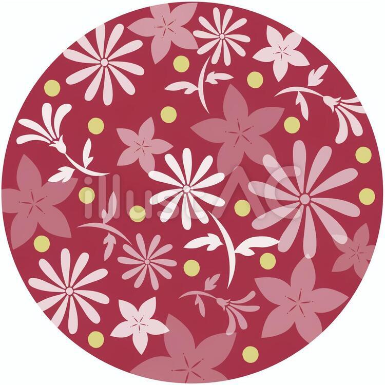 花を散らした装飾素材 花,植物,花柄のイラスト素材