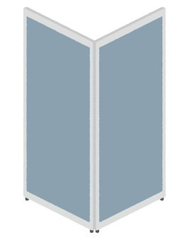 連結されたパーテーション オフィス,オフィス家具,事務用品,アイソメ図,アイソメトリック,鳥瞰図,俯瞰図,俯瞰,ビジネス,会社のイラスト素材