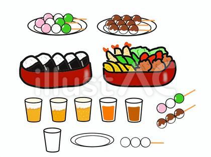 お花見弁当のセット
