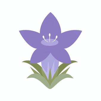 竜胆 / リンドウ 1輪 竜胆,りんどう,秋,植物,花,一輪,自然,葉,葉っぱ,かわいいのイラスト素材