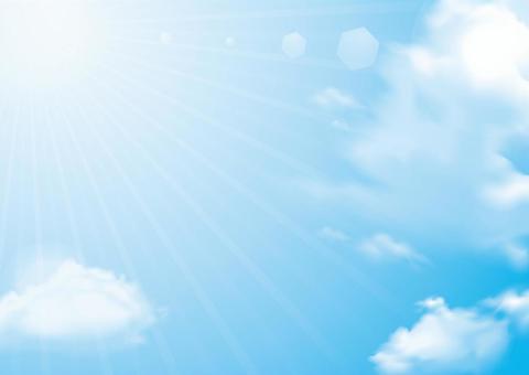 Blue sky and cloud background 02_horizontal, sky, blue sky, cloud, JPG and AI