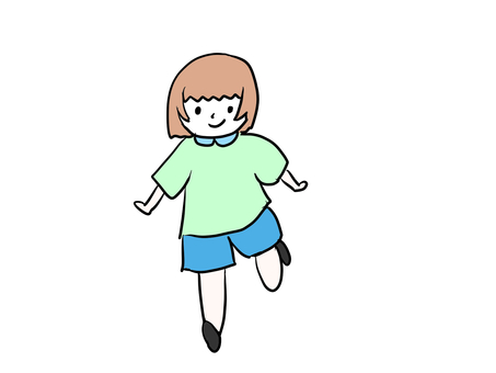 Illustration, a child, girl, female, 