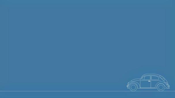 シンプル線画背景 クラシックカー_青 背景,車,クラシックカー,線画,レトロ,アンティーク,古い,おしゃれ,青,フルhdのイラスト素材