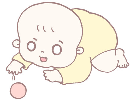 baby playing ball, , JPG and PNG