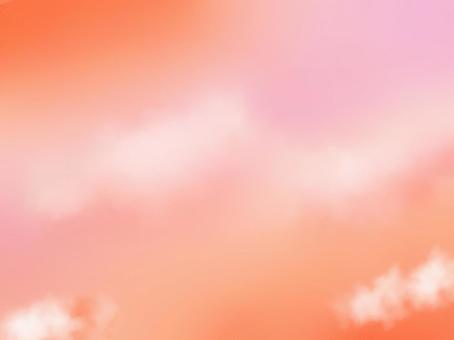 夕焼け空のイラスト 夕焼け空のイラスト 夕焼け,空,背景,壁紙,イラスト,手描き,雲,風景のイラスト素材