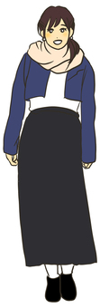 お洒落をした女性, お洒落をした女性, fem, fashionable, fashion,