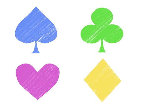 落書き風スートセット