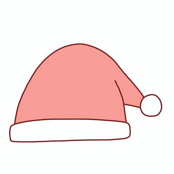 サンタ帽子 サンタ,帽子,クリスマス,線画,可愛い,ゆるい,手描き,デコレーション,挿絵,画像のイラスト素材