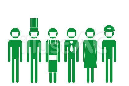 マスクの人ピクトグラム