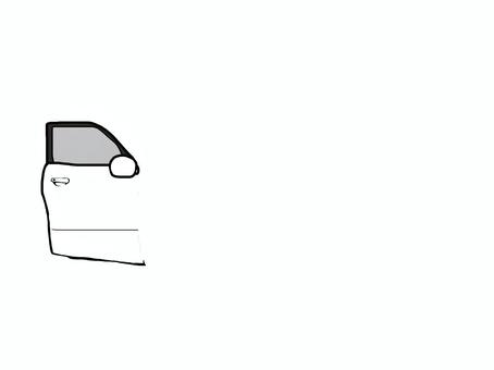 スポーツカー(斜め前・白色・ドアのみ） 車,自動車,スポーツカー,クーペ,赤,外車,輸入車,国産車,スーパーカー,普通自動車のイラスト素材