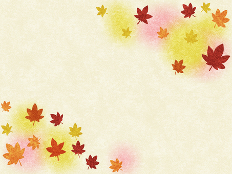 秋の紅葉 秋の紅葉 秋,紅葉,楓,フレーム,きれい,おしゃれ,柔らかい,背景,バナー,サムネのイラスト素材