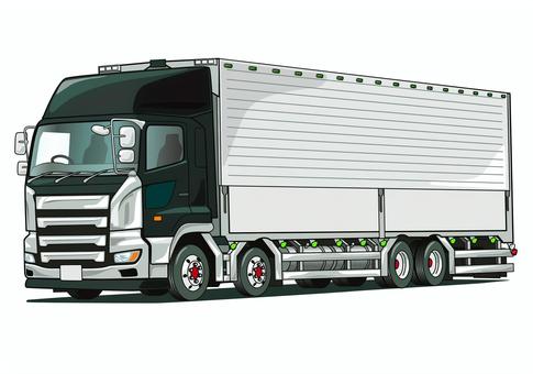 Illustration, large, truck, wing car, 