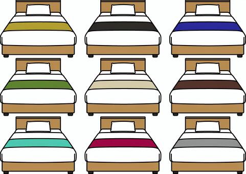 シングルベッドです。 ベッド,シンプル,ベッドスロー,シングルベッド,神具,インテリア,ベッドルーム,枕,マットレス,ベッドカバーのイラスト素材