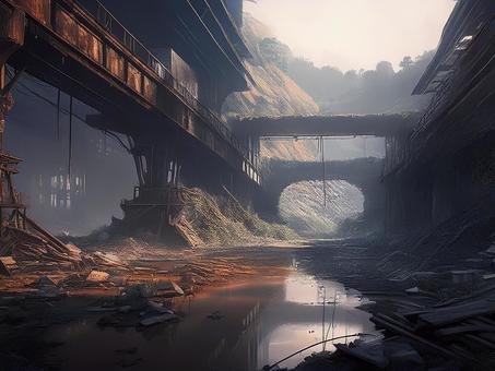 廃墟と自然_AS000002