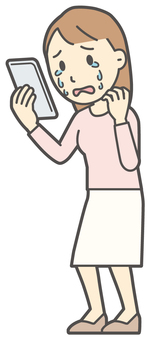  ロングヘア女性-046-全身