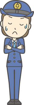 Illustration, female, policemen, people, 