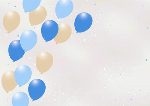 風船のバック 風船のバック ブルー,風船,オープン,セール,イベント,キャンペーン,記念,にぎやか,誕生日,お祝いのイラスト素材