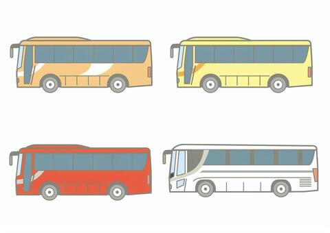 観光バスのアイコンセット 観光バス,旅行,観光,バス,アイコン,セット,イラストのイラスト素材