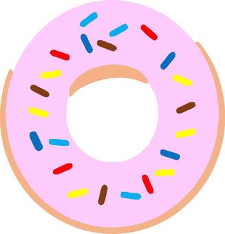 ドーナツ ドーナツ,ドーナッツ,チョコ,ストロベリー,苺,チョコレート,食べ物,お菓子,洋菓子,デザートのイラスト素材