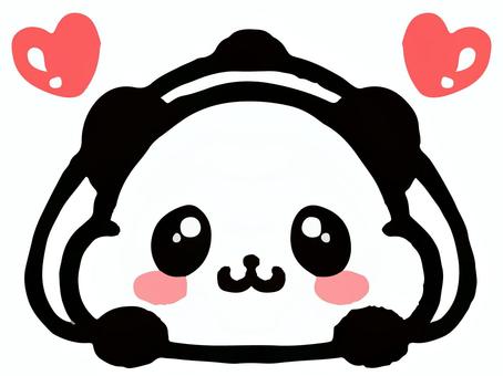 うつ伏せになるパンダの落書き風素材 うつ伏せになるパンダの落書き風素材 パンダ,うつ伏せ,ぽっちゃりのイラスト素材