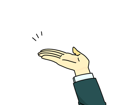 案内 案内,手,ジェスチャー,スーツ,指示のイラスト素材