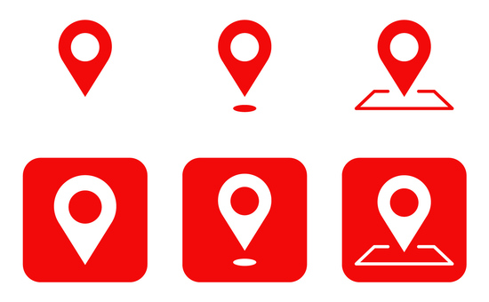 Illustration, map, icon, pin, 