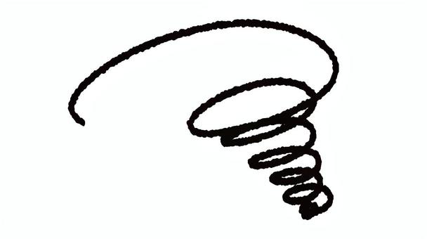 ぐるぐる効果線のイラスト素材 効果線,ぐるぐる,困る,トラブル,あしらい,素材,手書き,シンプル,かわいい,おしゃれのイラスト素材