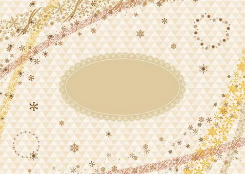 雪の結晶のクリスマスフレーム文字なし5 クリスマス,12月,冬,雪,結晶,星,点,イベント,フレーム,散布ブラシのイラスト素材