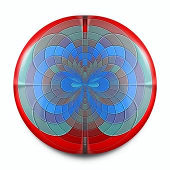 赤色と青色と灰色の球体のアイコン素材画像 球体,赤色,青色,グレー,ガラス玉,イメージ,アイコン,テクスチャ,宝石,硝子のイラスト素材