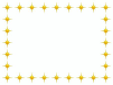 黄色いダイヤの長方形3Dフレーム ダイヤ,キラキラ,フレーム,3d,立体,マーク,可愛い,輝き,星,枠のイラスト素材