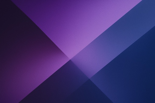 紫と青の重なるシャープな幾何学模様の背景