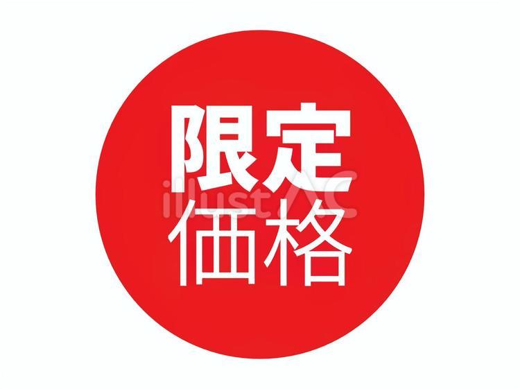 限定価格表記アイコン（丸） 限定,アイコン,商品のイラスト素材