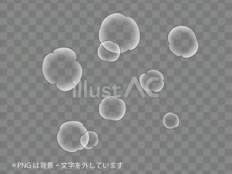 漫画で使う吐息　３ 市松模様,吐息,もくもくのイラスト素材