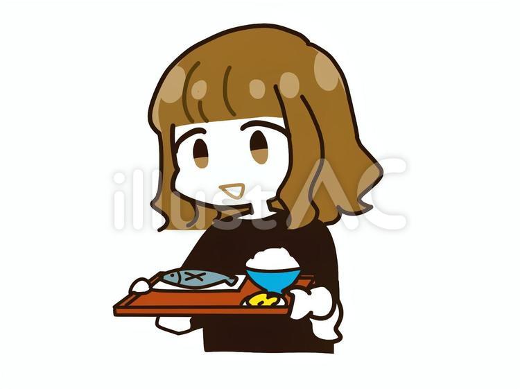 定食 定食,ご飯,昼食のイラスト素材