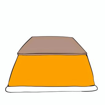 コタツ コタツ,冬,家具,シンプル,オレンジ色のイラスト素材