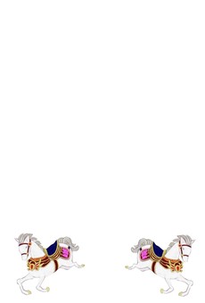 Two horses postcard size, JPG Two horses postcard size, trojan horse, postcard size, postcard, JPG