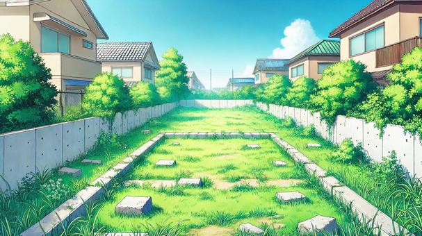 空き地と住宅街