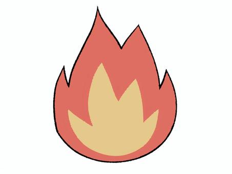 火(炎) 火,炎,燃える,炎上,火事,火災,燃焼,熱,熱い,火炎のイラスト素材