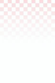 ピンクの市松模様背景 グラデーション 市松模様,ピンク,白,背景,和風,かわいい,コピースペース,フレーム,シンプル,グラデーションのイラスト素材