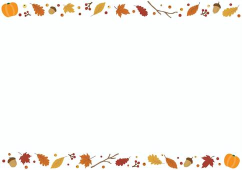 紅葉のフレーム 秋,紅葉,フレーム,手書き,北欧,マルシェ,モミジ,かわいい,遠足,背景のイラスト素材