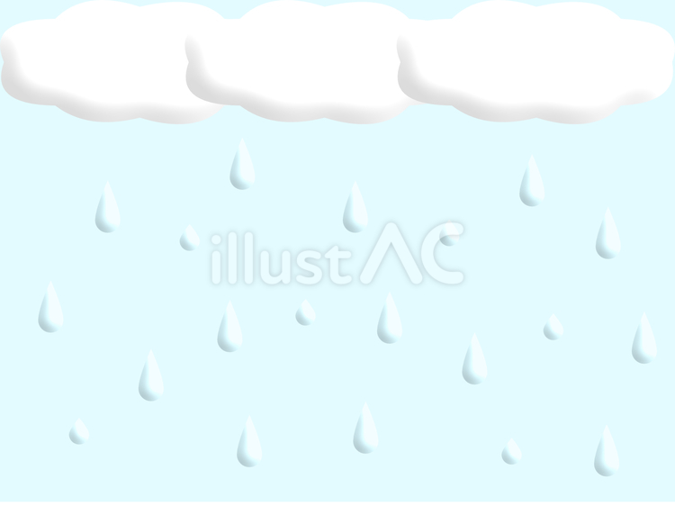 雨と雲_4 雨,雲,雨粒のイラスト素材