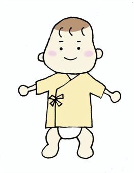 插图, 宝宝, 新生儿, 哈衣, 