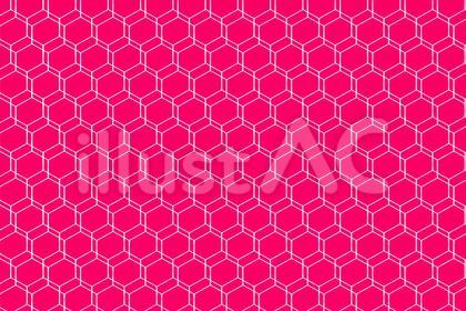 二重サイバーハニカム柄色ピンク