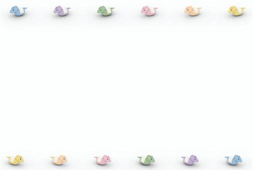 午フレーム素材（パステルカラー）