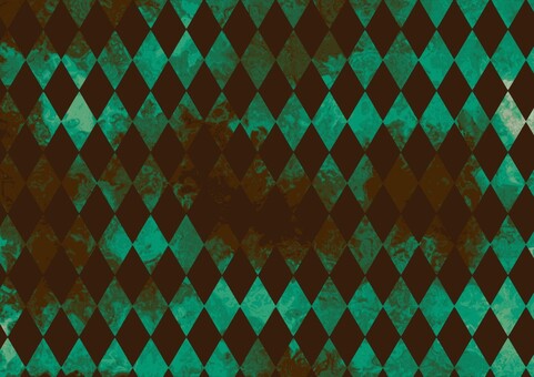 茶色と青緑のマーブルひし形パターン マーブル,パターン,テクスチャ,幾何学,繰り返し,背景,茶色,青緑,寒色,暖色のイラスト素材