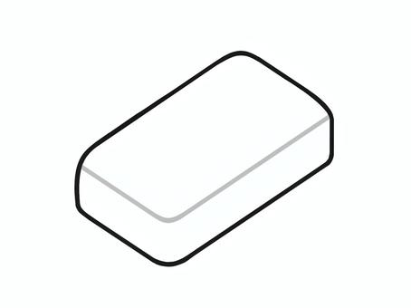 白い石鹸のイラスト 生活,掃除,道具,石鹸,清潔のイラスト素材