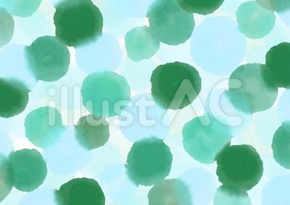 水彩絵の具で描いたおしゃれな水玉の背景